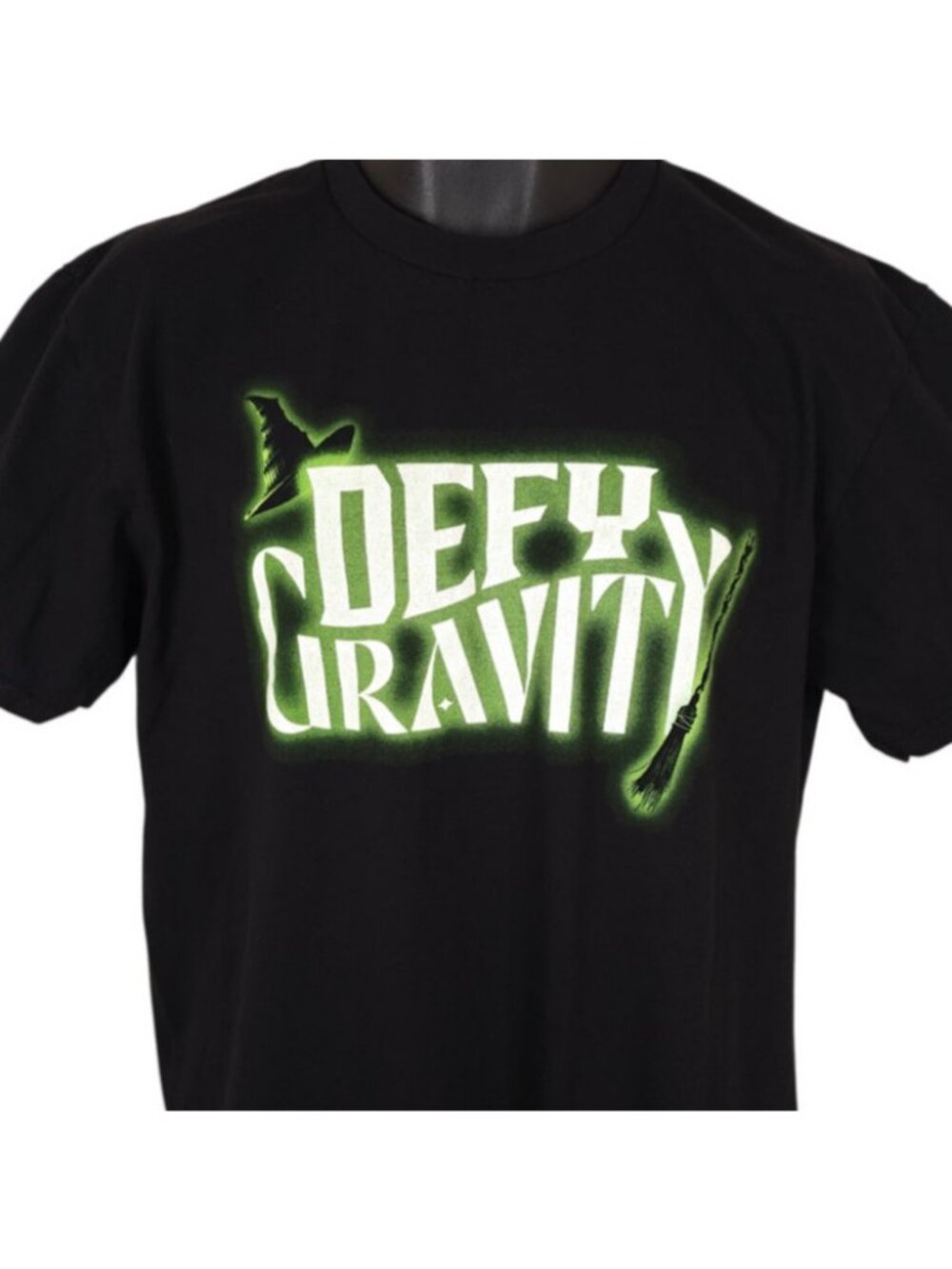 Wicked T Shirt Mens Size Large Black Musical Defy Gravity